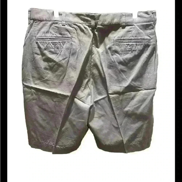 VTG Polo Ralph Lauren Chambray Chino Shorts Blue Flat Front Mens Size 36 x 8.5" - Picture 2 of 4